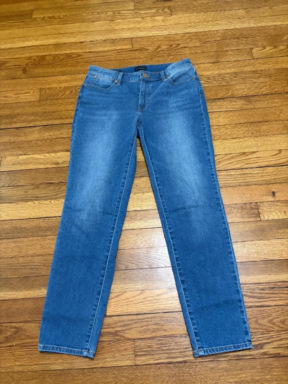 Talbots Slim Ankle Jeans Women's Size 6 Blue Medium Wash Stretch Denim Pants